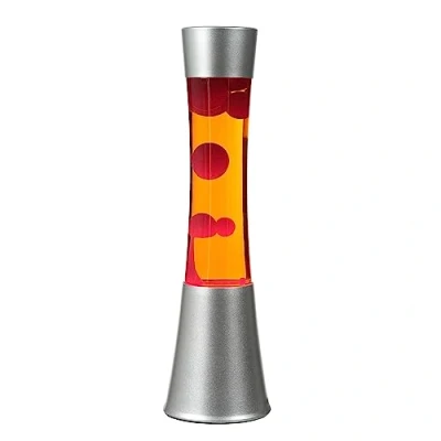 Bild av lavalampa orange röd, retro lampa, kraftfull, aktiv, stämningsfull, 39,5 cm, G9 25 W med kabelströmbrytare, inklusive glödlampa, dekorativ