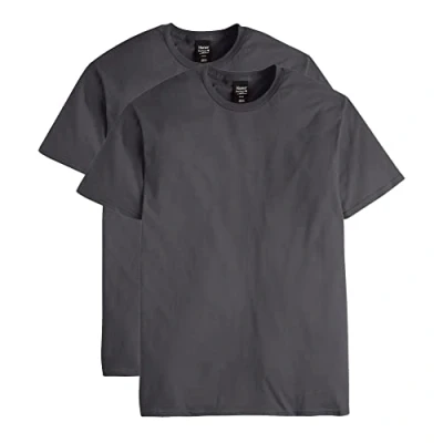 Bild av Hanes Herr Nano Premium bomull T shirt (förpackning med 2), Rökgrå, XL