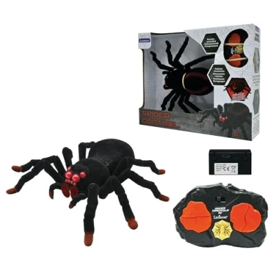 Bild av Lexibook, Realistisk fjärrstyrd Tarantula/Spider, 8 håriga ben, 2 mandibler, ljuseffekter i ögonen, fjärrkontroll ingår, SPIDER01