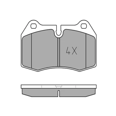Bild av MEYLE 025 214 7118 Jeu de plaquettes frein ORIGINAL Quality Essieu avant préparé pour indicateur d&#039;usure avec tôle anti bruit BMW: 7, 5 Berline