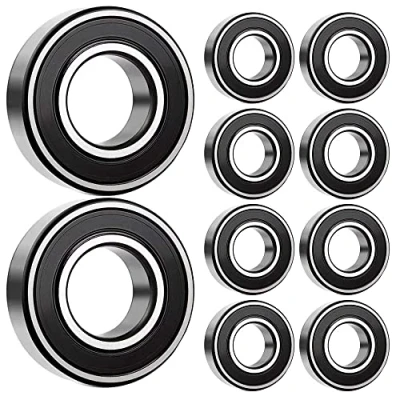 Bild av 10 stycken MR128 2RS kullager, 8 mm x 12 3,5 mm, dubbelskyddade spårkullager för gör det själv, svarv, motorer, 3D skrivare, fräsmaskiner, olika mekaniska apparater och mer