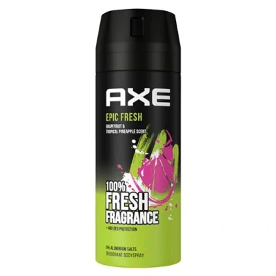 Bild av Axe Body Spray Epic Fresh Deodorant utan aluminium ger effektivt skydd mot kroppslukt 150 ml i 48 timmar
