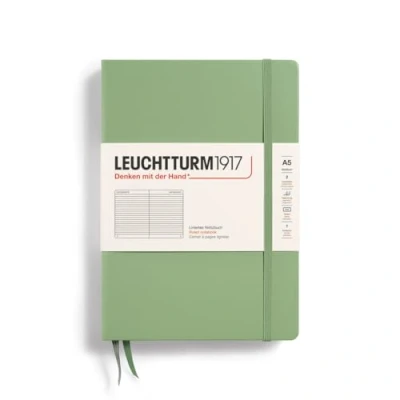 Bild av LEUCHTTURM1917 Notebook Medium (A5), inbunden, 251 numrerade sidor salvia, linjerad