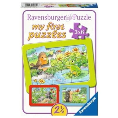 Bild av Ravensburger Pussel Nya Djurvänner 3x6 Bitar