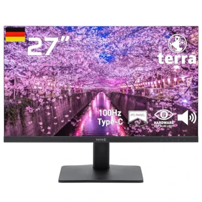 Bild av Terra LCD/LED 2748 W V3 svart HDMI/DP/USB C Greenline Plus