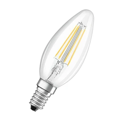 Bild av Osram LED lampa bas: E27 varmvit 2700 K 5 W ersättning för 40 Retrofit Classic B DIM, enkelpack, ljus E14