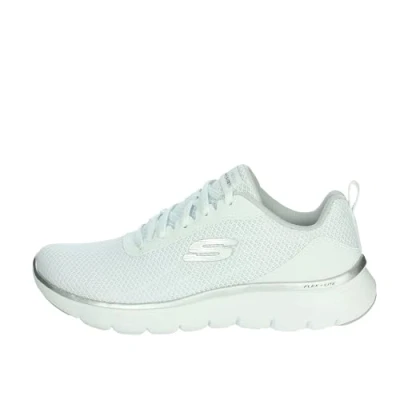 Bild av Skechers Dam Flex Appeal 5.0, Vitt nät silver trim, 35 EU