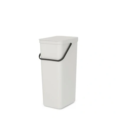 Bild av Brabantia Sort &amp; Go Recycling Mülleimer, Hink, Light Grey, 40 Liter