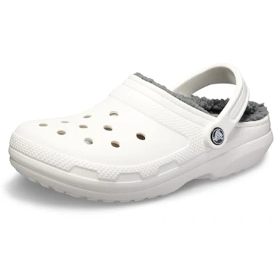 Bild av Crocs Classic Lined Clog unisex vuxen , White/Grey, 33/34 EU