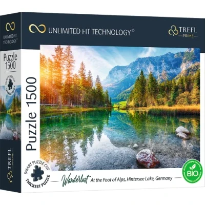 Bild av Trefl Prime UFT Pussel Wanderlust: At The Foot Of Alps, Hintersee Lake, Germany 1500 Delar, Tjockaste Kartong, BIO, Alperna, Bayern, Berg, För Vuxna Och Barn Över 12 År