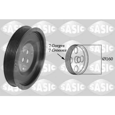 Bild av SASIC 2156089 Poulie Damper 160 FORD: Transit Mk5 Сamion à Plateau/Сhâssis, Mk6 Van, Minibus, LAND ROVER: Defender SUV