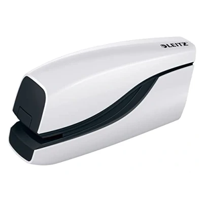 Bild av Leitz WOW Elhäftare, 10 ark, batteridriven, vit, 55661001