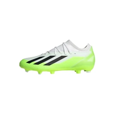 Bild av adidas Performance X CRAZYFAST.3 Fotbollsskor fasta dobbar, Storlek: 44 2/3, Footwear white/core black/lucid lemon Textil/syntet