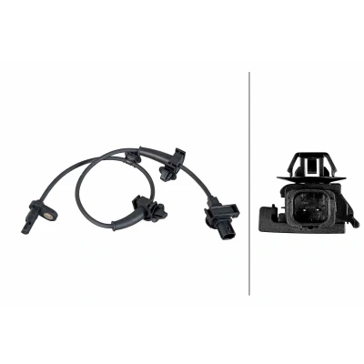 Bild av HELLA 6PU 358 252 211 ABS Givare med fästclips på kabeln hallprincip 2 polig 500mm HONDA: Civic VIII Hatchback (FN, FK) 1.4, 1.8, 2.2 CTDi, Type R