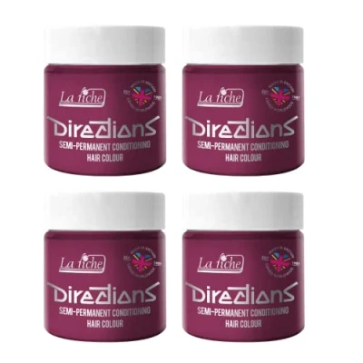 Bild av 4 x La Riche riktningar halvpermanent hårfärg 100 ml (Cerise)