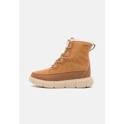 Bild av Sorel Youth Explorer III LACE WP Unisex Vinterstövlar för barn, Storlek: 32, Tawny buff/bleached ceramic Skinn och skinnimitation