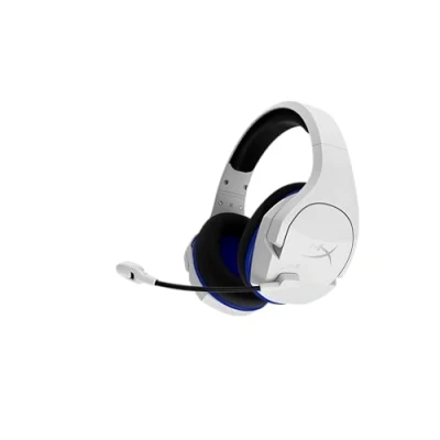 Bild av HyperX Cloud Stinger Core, trådlöst spelheadset, 2,4 GHz, kompatibelt med PS5, PS4 och PC, lätt, robust stålreglage, mikrofon brusreducering, integrerad ljudstyrning, vit