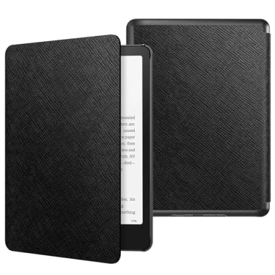 Bild av MoKo Case for All new 7&quot; Kindle Paperwhite 12th Generation 2024&amp;Kindle Colorsoft Signature Edition 2024, Lightweight PU Protective Shell Cover with Auto Wake/Sleep Black