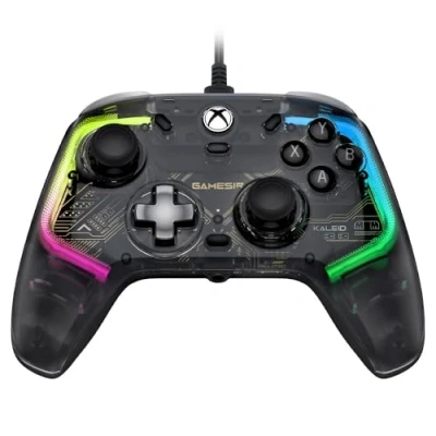 Bild av GameSir Kaleid Transparent Wired spelkontroll för Xbox Series XS, One och Windows 10/11, Plug and Play gamepad med Hall Effect Joysticks &amp; Triggers, 3,5 mm ljudport
