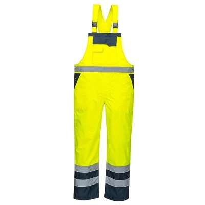 Bild av Portwest S488YNRM kontrast haklapp och stöd, ofärgad, vanlig, storlek medium, gul/marinblå