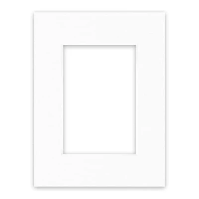 Bild av nielsen Conservation Passepartout kartong 1,5 mm yttre format 18x24 cm för bildformat 10x15 rent vitt (ljusvit) slät yta