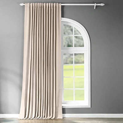 Bild av HPD halvt pris draperier extra breda mörkläggningsgardiner för rum 100 x 120 (1 panel), BOCH 120601 DW, äggknapp