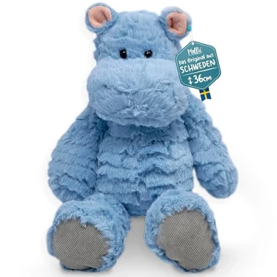 Bild av Mollis Molli Toys Friends flodhäst noelle kramdjur 36 cm plyschdjur utvecklad i Sverige