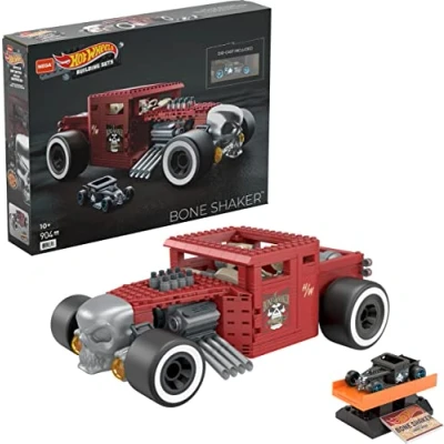 Bild av Mega Construx HBD50 Hot Wheels Bone Shaker byggsats, byggsats med 904 tegelstenar, från 10 år gammal