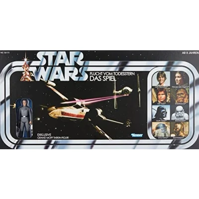Bild av Star Wars retro spel flykt från dödsstjärna med exklusiv Tarkinfigur, 8 år