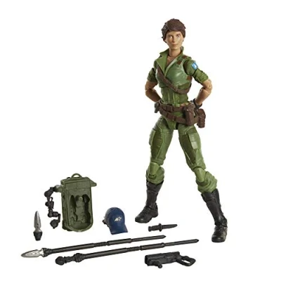 Bild av Hasbro G.I. Joe Classified Series Lady Jaye actionfigur 25 samlarobjekt premium leksak med flera tillbehör 15 cm skala anpassad paketkonst