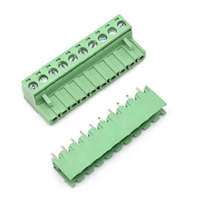 Bild av Oiyagai 10 set stift 5,08 mm stigning hane hona PCB skruv terminalblock