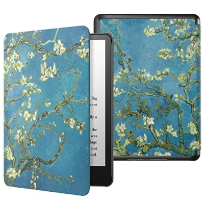 Bild av MoKo Slim Case for Kindle Paperwhite (11th Generation 2021) Thinnest Lightest Smart Cover with Auto Wake/Sleep Only Fit 11th 2021 Released, Almond Blossom