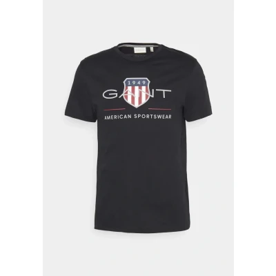 Bild av GANT REG Archive Shield Tshirt med print, Storlek: 3XL, Black