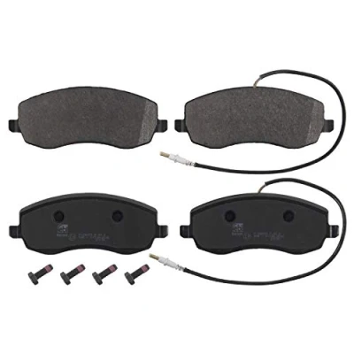 Bild av FEBI BILSTEIN 16846 Jeu de plaquettes frein Essieu avant contact signal d&#039;usure inclus avec kit vis PEUGEOT: 807, CITROËN: C8