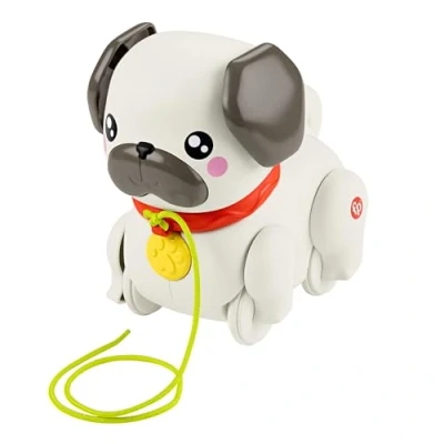 Bild av Fisher Price FP Pets Walk The Pup Pug Baby &amp; Toddler Pull Toy With Motion Sounds