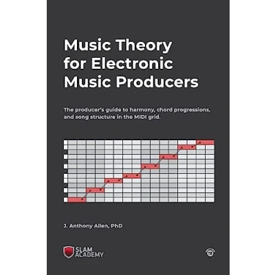 Bild av Music Theory for Electronic Producers: the producer&#039;s guide to harmony, chord progressions, and song structure in MIDI grid.