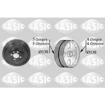 Bild av SASIC 2156001 Poulie Damper 138 VOLKSWAGEN: Passat B5 GP Berline, Break