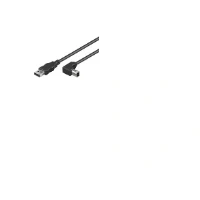 Bild av Pro USB A &lt; &gt; B 2.0 90 2m Svart