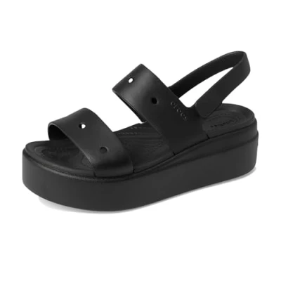 Bild av Crocs Getaway Platform Toe Loop, Damsandaler, Svart, 38/39 EU