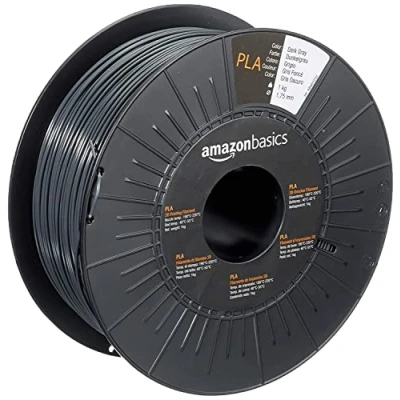 Bild av Amazon Basics PLA, 3D skrivarfilament, 1,75 mm, mörkgrå, 1 kg per spole, 3 spolar
