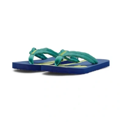 Bild av PUMA Epic FLIP V2 JR Flop, Mousserande grön koboltglasyr limeglans, 6 UK, 39 EU