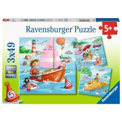 Bild av Ravensburger Pussel Ute På Sjön 3x49 Bitar