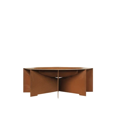 Bild av Ferm Living Otte Fire Pit Bålplats Rust Ø85.5 x H29 CM