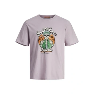 Bild av JORCOCONUT Skull Tee SS Crew Neck, Lavendelfrost, S