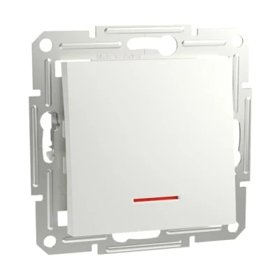Bild av Schneider Electric Asfora EPH1670121D knapp infälld med LED 10 A 250 V AC, skruvklämmor, vit