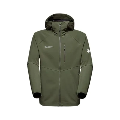 Bild av Mammut Ultimate Comfort SO Hooded Softshelljacka, Storlek: Large, Dark marsh
