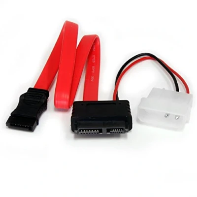 Bild av StarTech.com 30 cm slimline SATA till med LP4 strömkabel/adapter/kombinationskabel