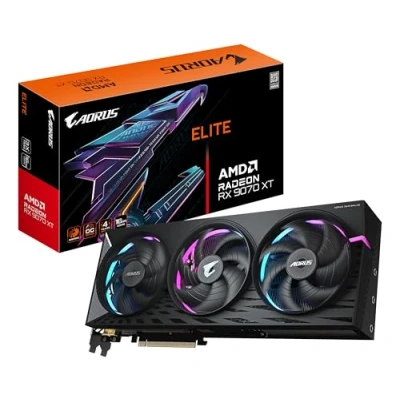 Bild av Gigabyte AORUS Radeon RX 9070 XT ELITE 16G grafikkort 16GB GDDR6, 256bit, PCI E 5.0, 3100 MHz Core Clock, 2 x DisplayPort, HDMI, GV R9070XTAORUS 16GD