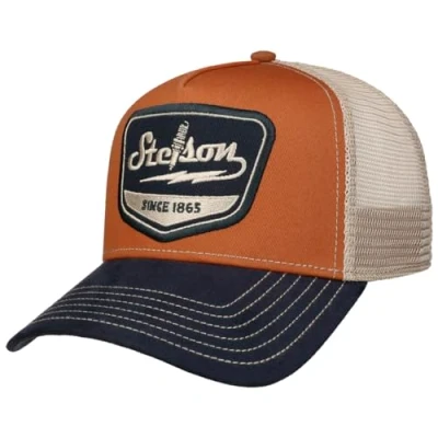 Bild av Stetson Spark Plug Trucker Keps Herrar basebollkeps meshkeps Snapback, med skärm, skärm sommar Vår One Size Small mörkblå