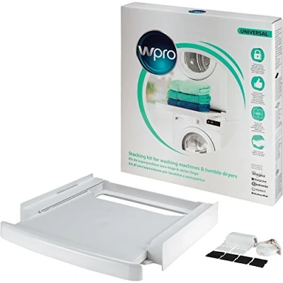 Bild av Wpro SKS101 Anslutningsram för Tvättmaskin eller Torkmaskin, 60 x cm, Vit